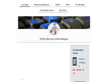 Tablet Screenshot of pc63.fr